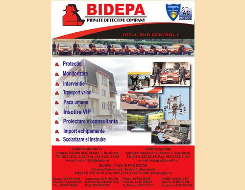 Bidepa - Paza, monitorizare, sisteme securitate